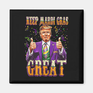 Imã Mardi Gras Donald Trump Excelente Novamente Bandei