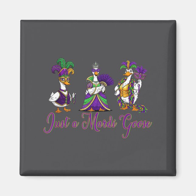 Imã Mardi Gras Goose 2026 Gift Funny Tee Men, Women  (Frente)