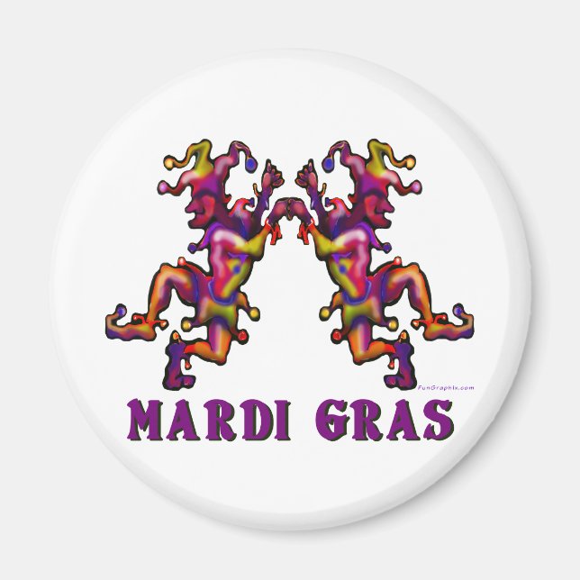 Imã Mardi Gras Jesters (Frente)