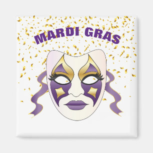 Imã Mardi Gras Magnet