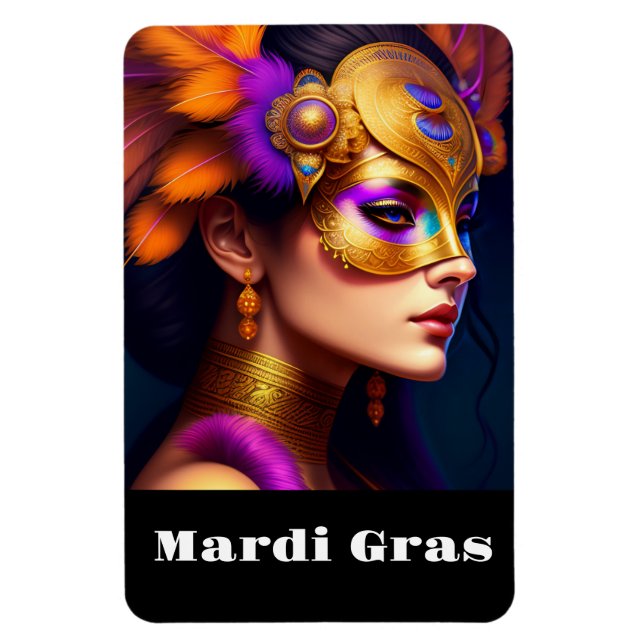 Ímã Mardi Gras Magnet (Vertical)