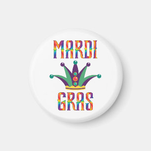 Imã Mardi Gras Magnet