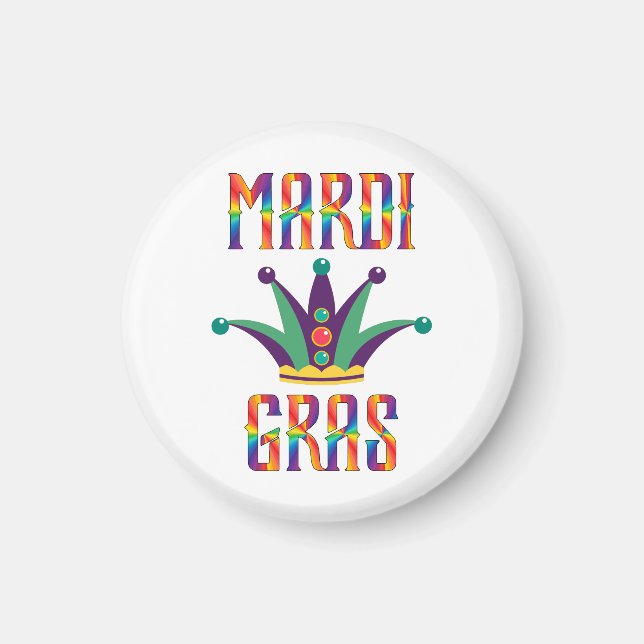 Imã Mardi Gras Magnet (Frente)