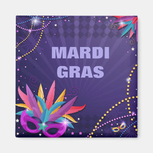 Imã Mardi Gras Magnet