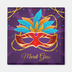 Imã Mardi Gras Magnet