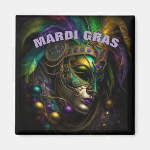 Imã Mardi Gras Magnet