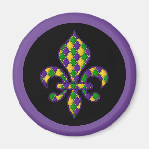 Imã Mardi Gras Magnet