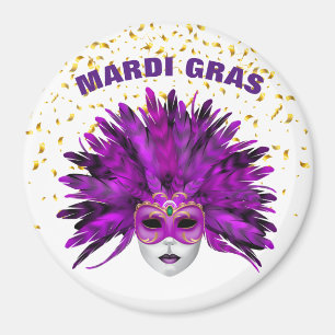 Imã Mardi Gras Magnet