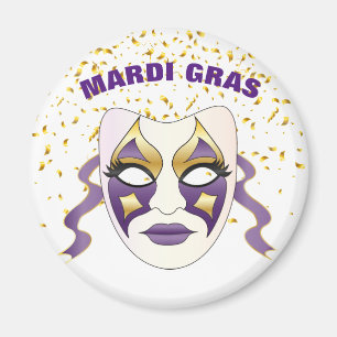 Imã Mardi Gras Magnet