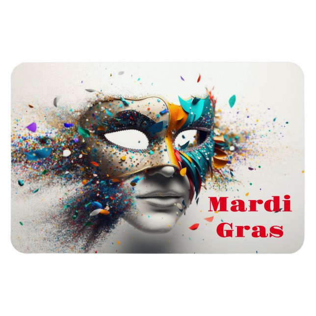 Ímã Mardi Gras Magnet (Horizontal)