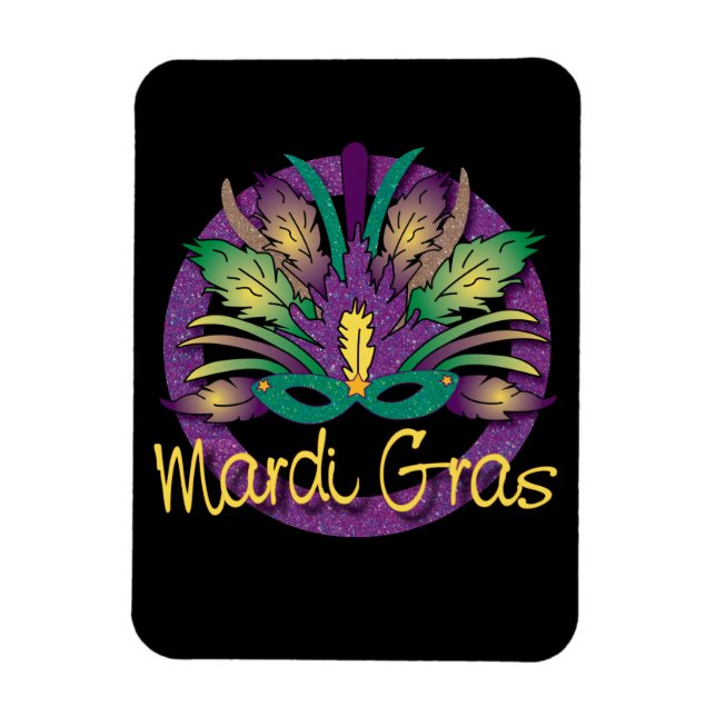 Ímã Mardi Gras Magnet - Comum (Vertical)