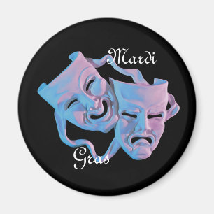 Imã Mardi Gras Mask Magnet