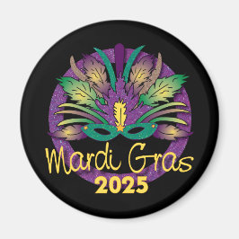 Imã Mardi Gras Mask Magnet - 2025