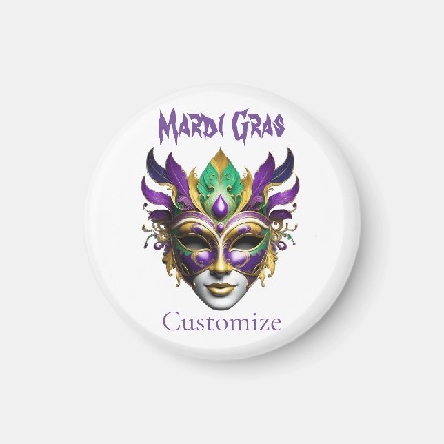 Imã Mardi Gras Mask Thunder_Cove (Frente)