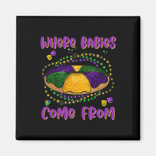 Imã Mardi Gras Onde Bybies Vêm Do Rei Bolo 1