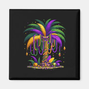 Imã Mardi Gras Palm Tree Hawaiai Tropical Party Men W