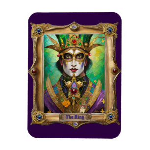 Ímã Mardi Gras Realm Retratos - O Rei