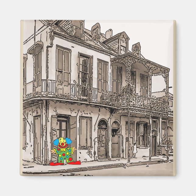 Imã Mardi Gras sobre Ruas Desejos (Frente)