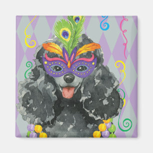 Imã Mardi Gras Toy Poodle