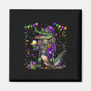 Imã Mardigator Mardi Gras Alligator Costume Men