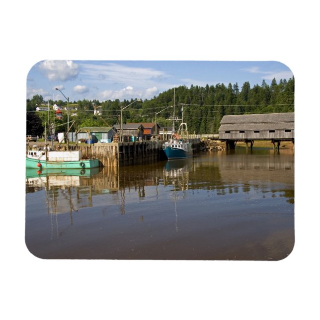Ímã Maré média na Baía de Fundy em St. Martins, New (Horizontal)