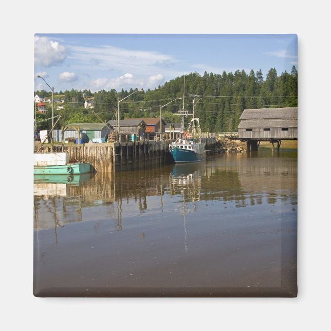 Imã Maré média na Baía de Fundy em St. Martins, New (Frente)