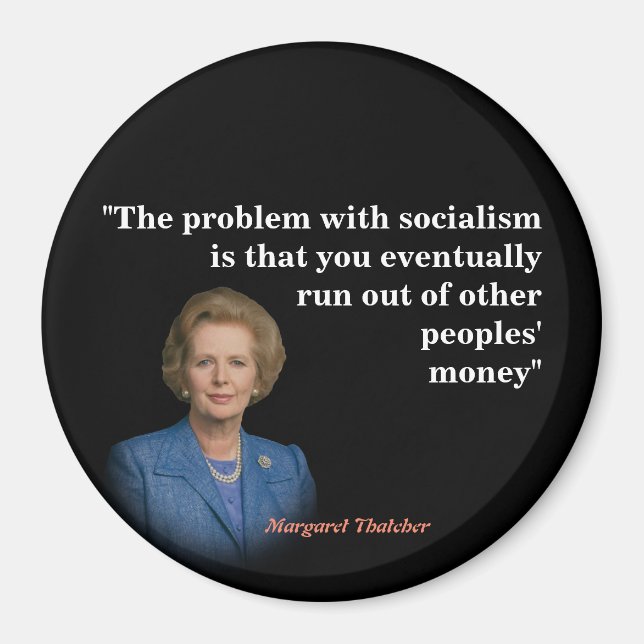 Imã Margaret Thatcher Cita O Socialismo (Frente)