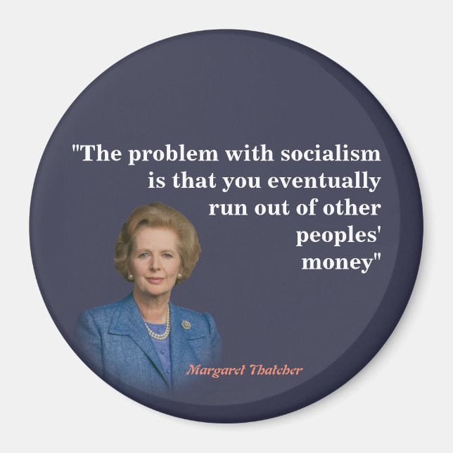 Imã Margaret Thatcher Cita O Socialismo (Frente)