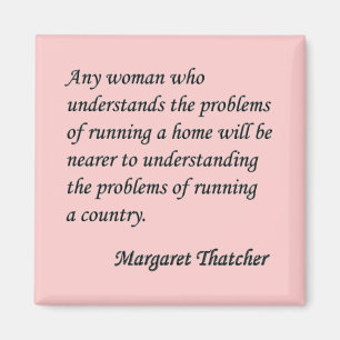 Imã Margaret Thatcher "que funciona botão das citaç
