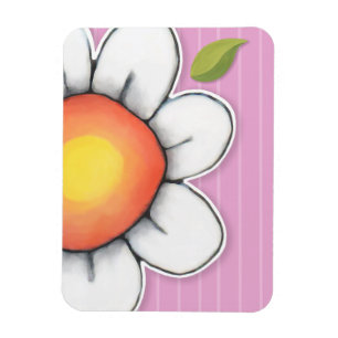 Ímã Margarida Joy - Magnete Premium rosa