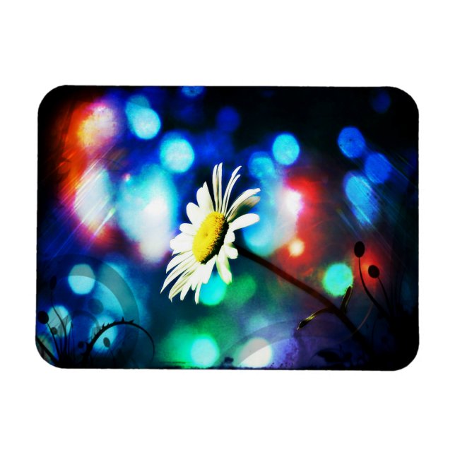 Ímã Margarida nas Luzes Espumantes (Horizontal)