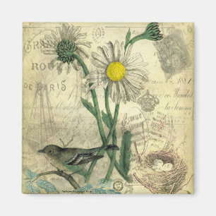 Imã Margaridas vintage