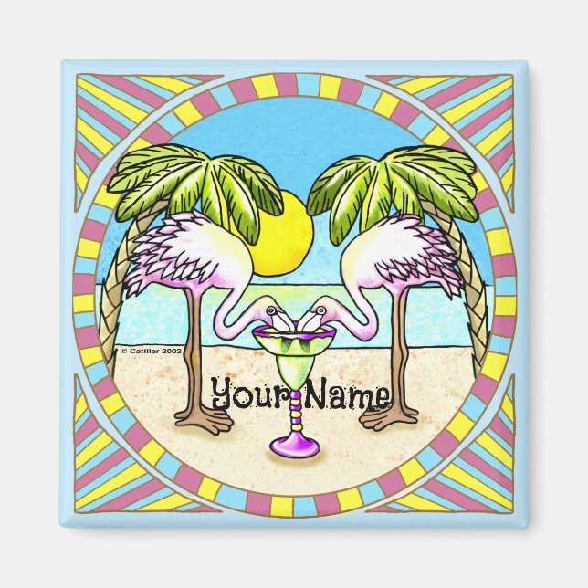 Imã Margarita Flamingo (Frente)