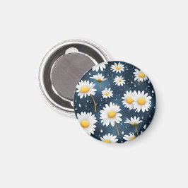 IMÃ MARGARITAS BLANCA FONDO AZUL