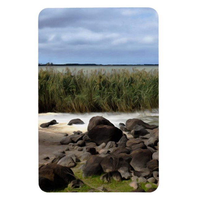 Ímã Margens Tranquilas do Lago Bolac (Vertical)