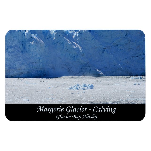 Ímã Margerie Glacier Calving/Glacier Bay Alaska (Horizontal)