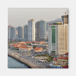 Imã Marginal com a silhueta da cidade de Yantai, Shand