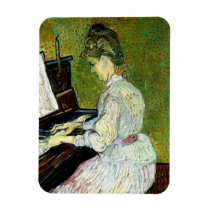 Ímã Marguerite Gachet ao Piano por Vincent van Gogh