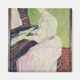 Imã Marguerite Gachet de Vincent van Gogh no piano