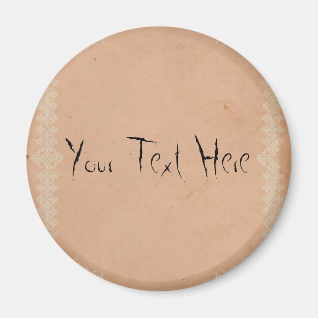 Imã Maria Flores Grande, Magneta Redonda De 3 Polegada (Frente)