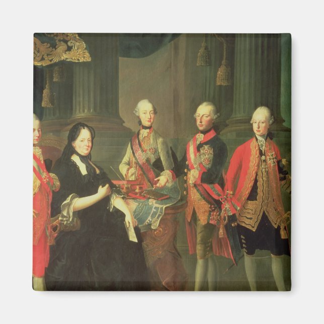 Imã Maria Theresa, Áustria, com quatro de suas (Frente)