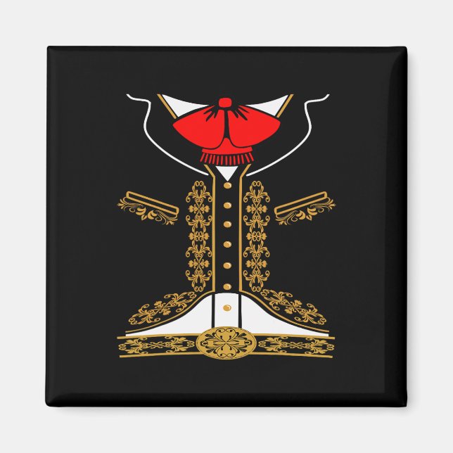 Imã Mariachi Charro Costume Mexicano Para Cinco De May (Frente)