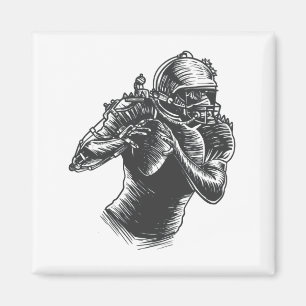 Imã Marido de Arte Steampunk Quarterback
