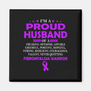 Imã Marido Orgulhoso De Fibromialgia Guerreira T