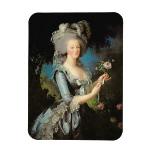 Ímã Marie Antoinette com um rosa, 1783