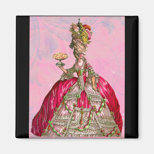 Imã Marie Antoinette Deixa-Os Comer Bolo (Frente)