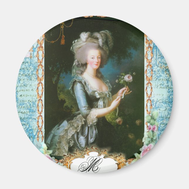 Imã Marie Antoinette e Rosas Rosa (Frente)