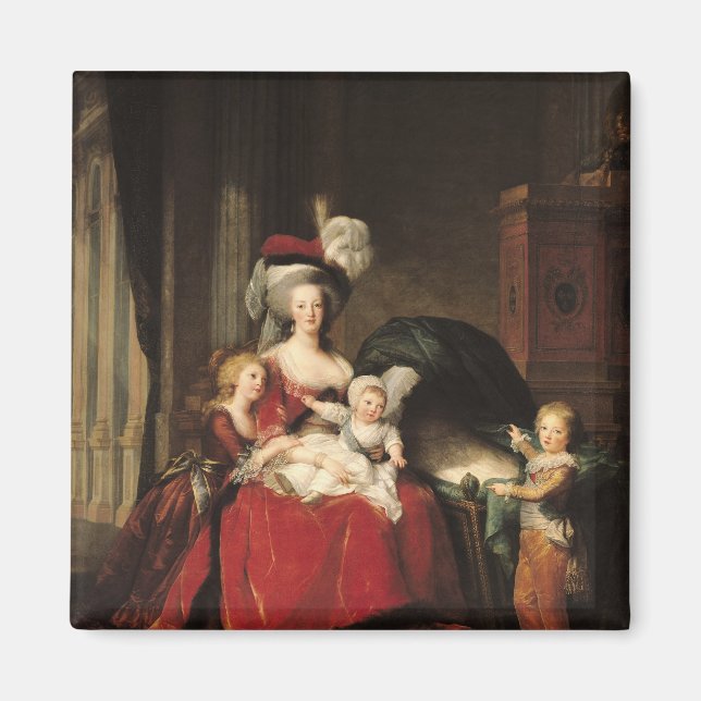 Imã Marie-Antoinette e seus filhos, 1787 (Frente)