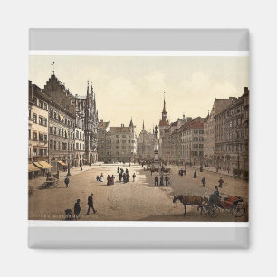 Imã Marienplatz, Munich, Baviera, Alemanha magnífica