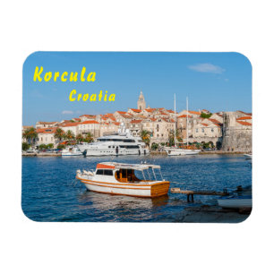 Ímã Marina da cidade de Korcula - Dalmácia, Croácia